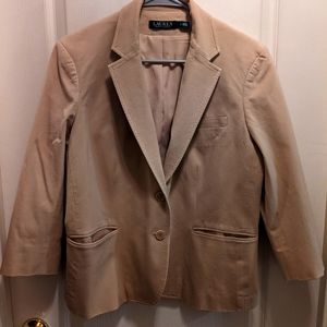 Lauren by Ralph Lauren Tan Blazer, SZ 16